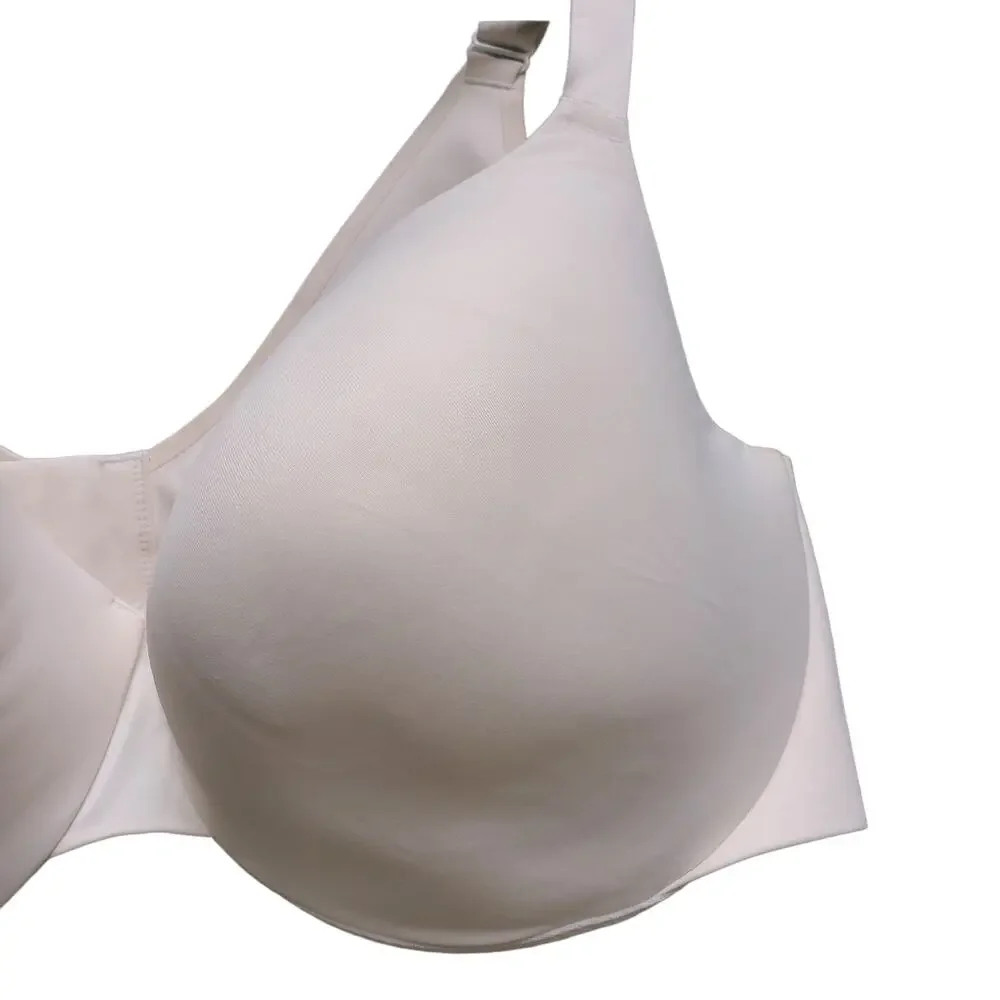 Cacique Lane Bryant Underwire Multiway Push Up Bra Lightly Lined Beige 46DDD